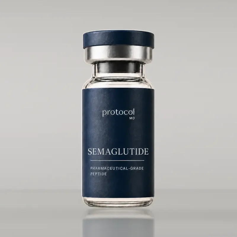 Compounded semaglutide vial from Protocol MD